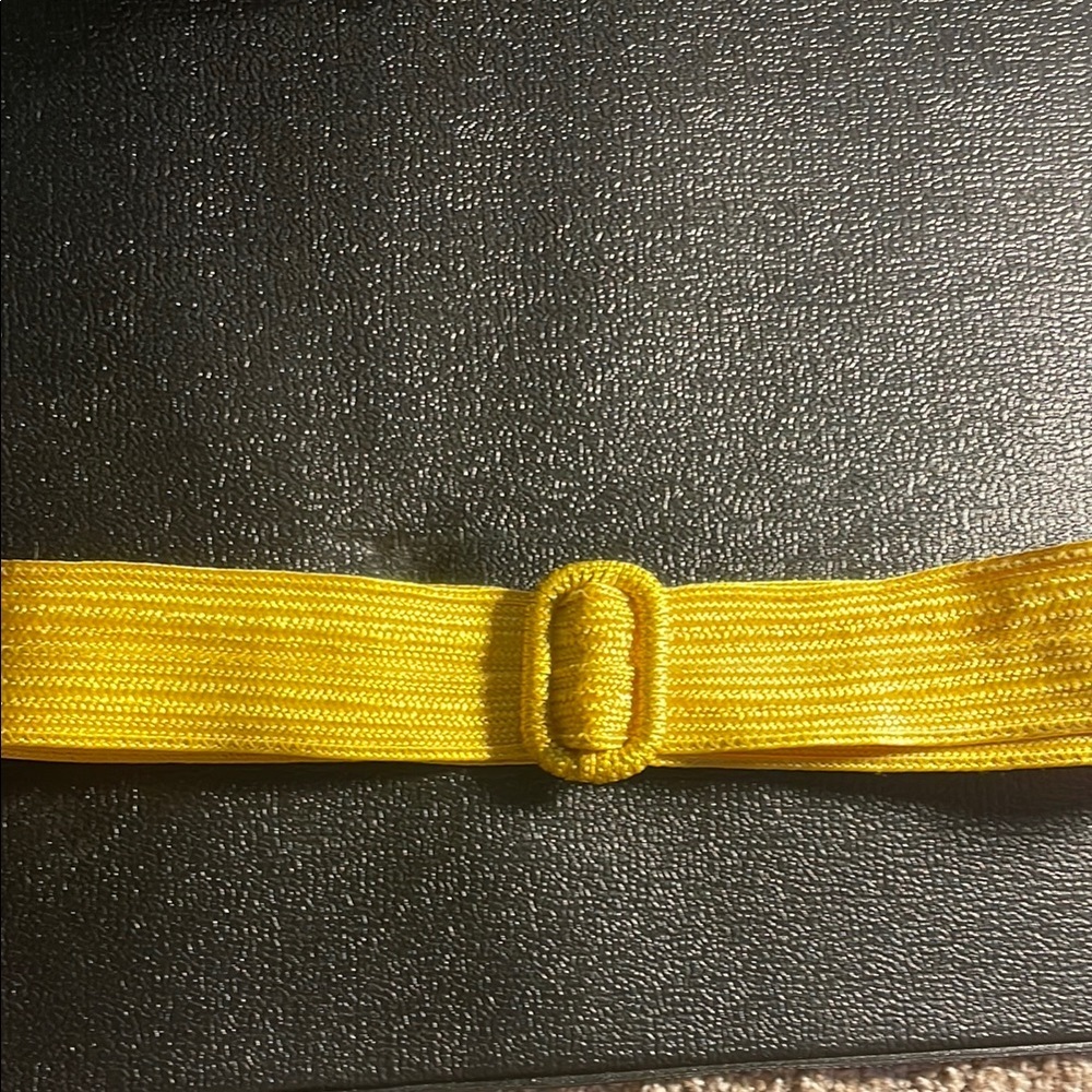 Source Unknown Yellow Belt with Vibrant Design